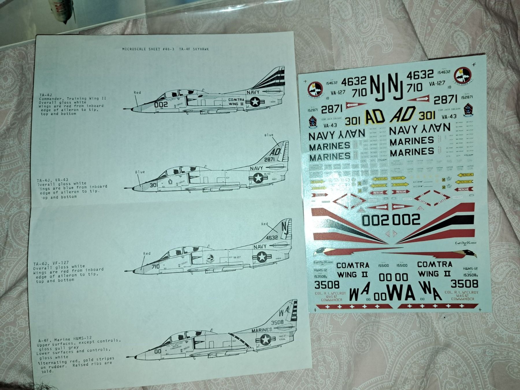 Kit di modellismo & Modellini statici: 1/48 TA-4F Skyhawk Decal - Microscale – Nuovo (secondo la descrizione) da Luzern venduto da ingroma75 2