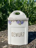 ANTIKE  VORRATSDOSE  PORZELLAN  GEWÜRZ