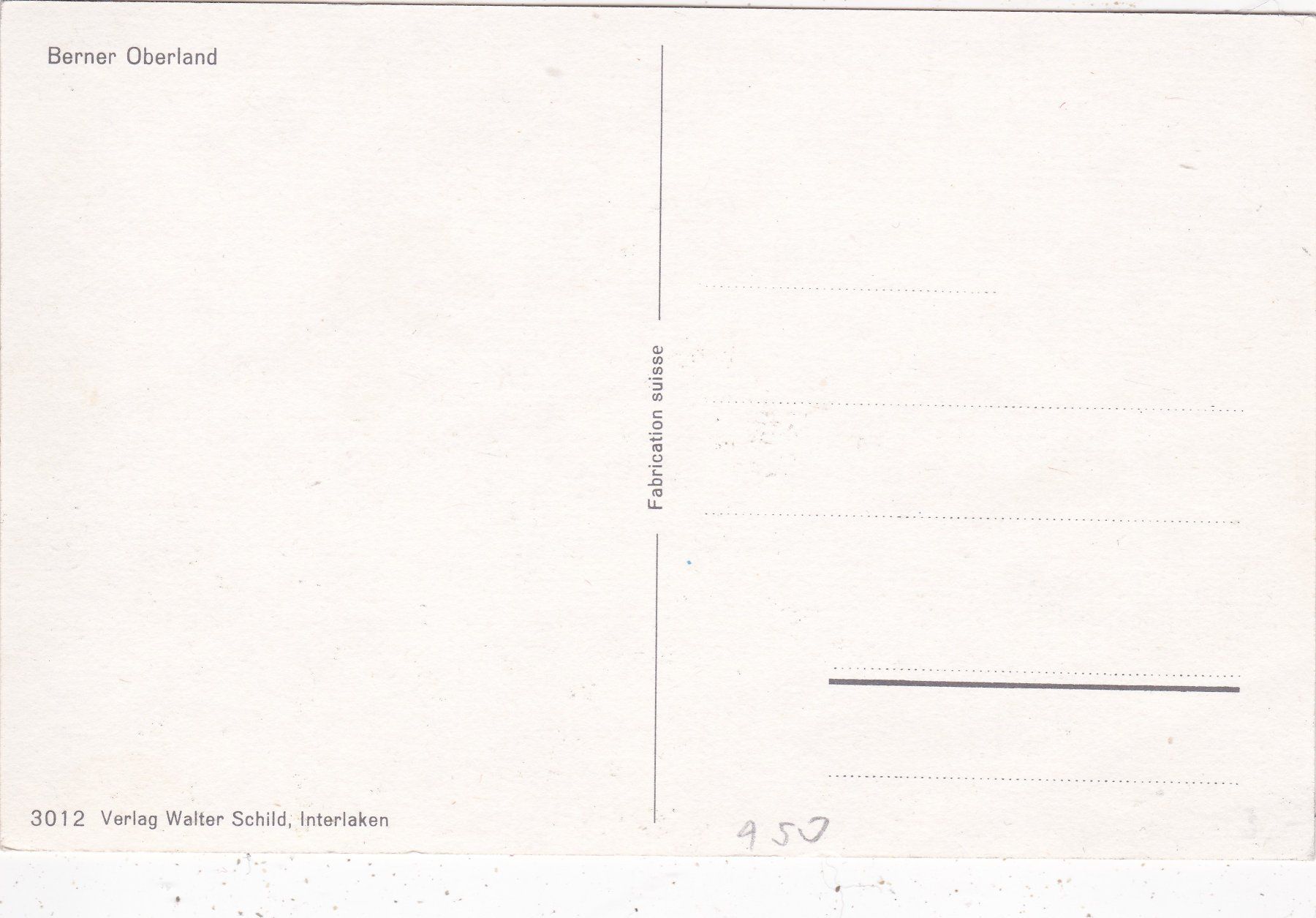 Cartoline postali: Berner Oberland – Usato da Herisau venduto da Lisegrat2008 1
