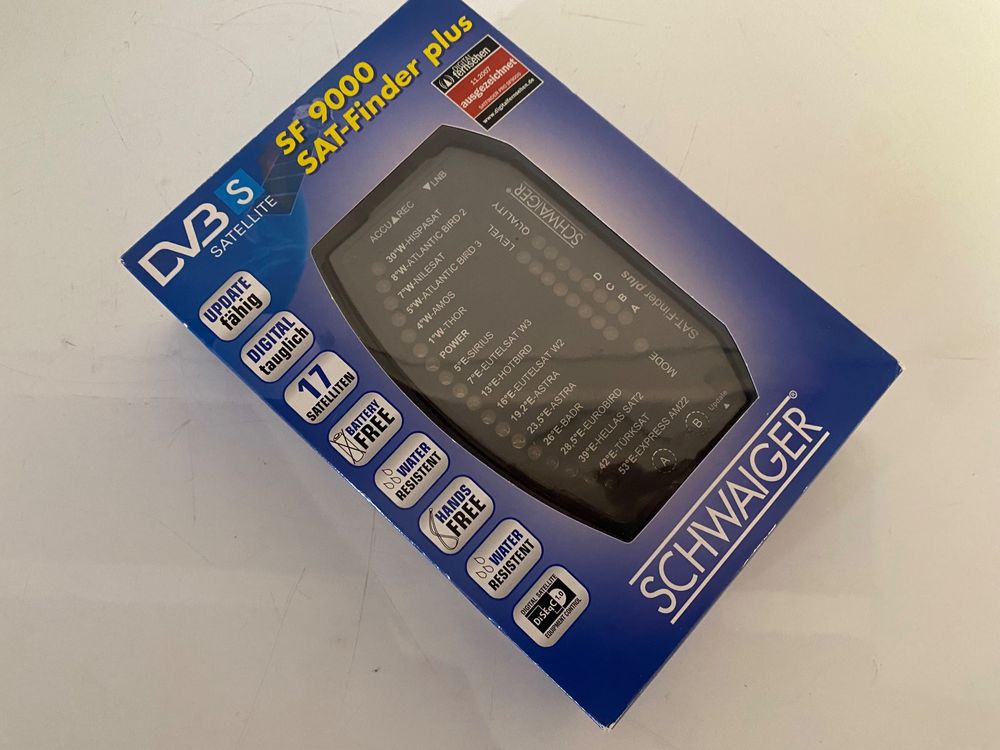 Satellitenmessgerät SCHWAIGER SF 9000 Sat-Finder Plus, DV3 (Gebraucht ...