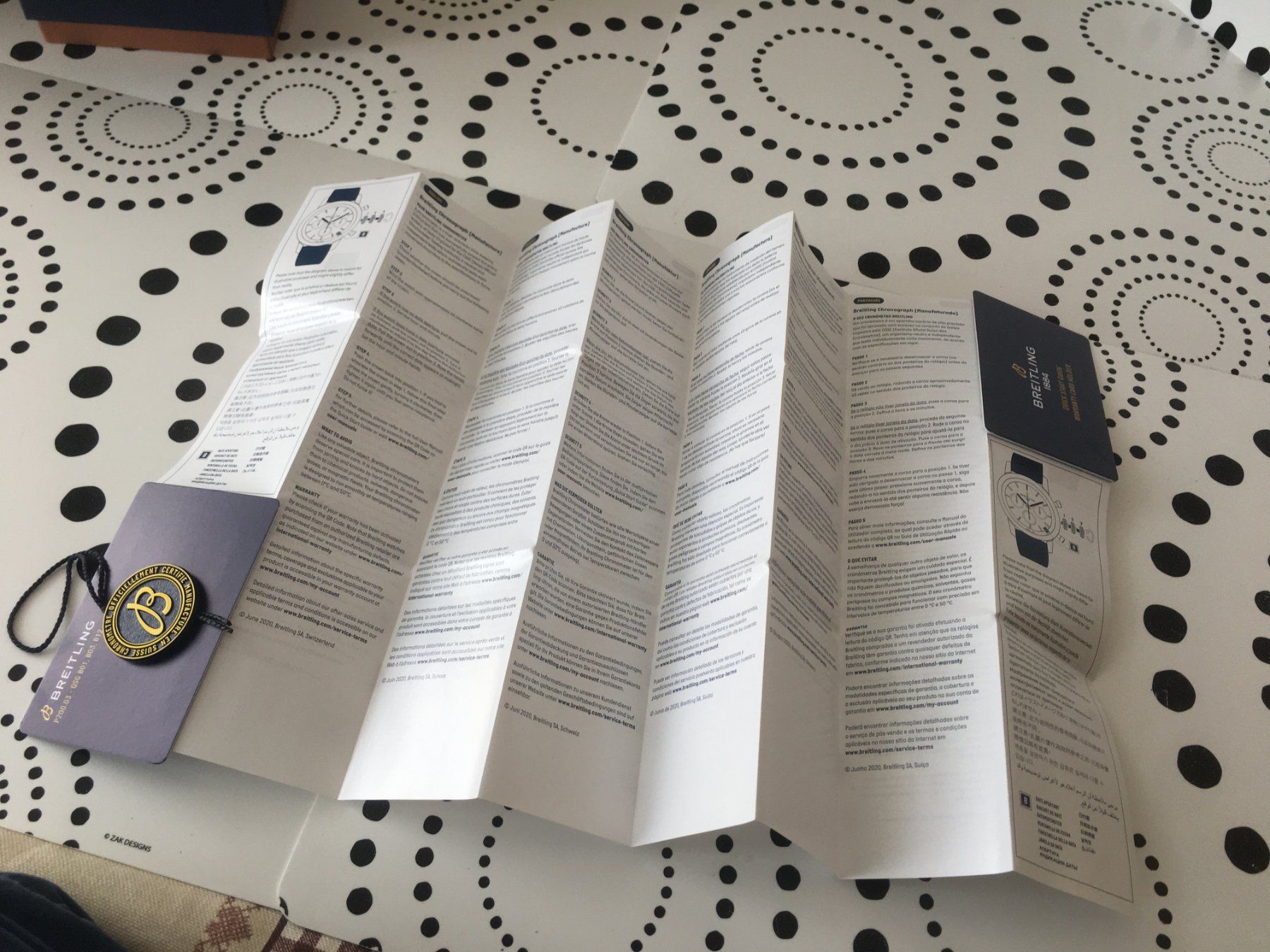 Breitling Documenti: BREITLING ORIG. - INSTRUCTION QUICK START GUIDE BOOKLET NEW – Nuovo (secondo la descrizione) da Epalinges venduto da dream-watch 6