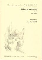 THEME ET VARIATIONS op. 162 - Ferdinando Carulli