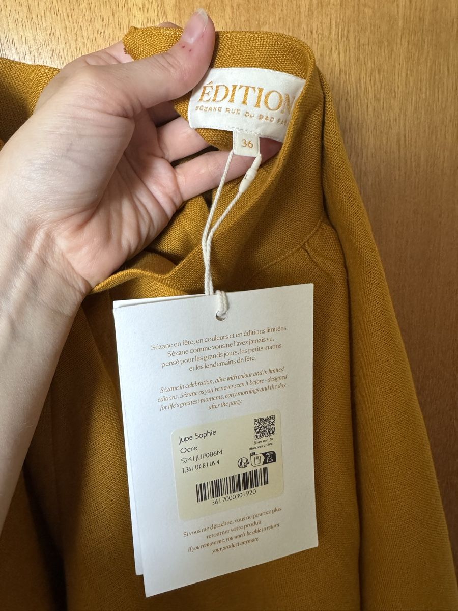 Sezane Gonne: Jupe Sophie Sézane ocre - t36 – Nuovo e nell'imballaggio originale da Le Lignon venduto da mae_9hql 2