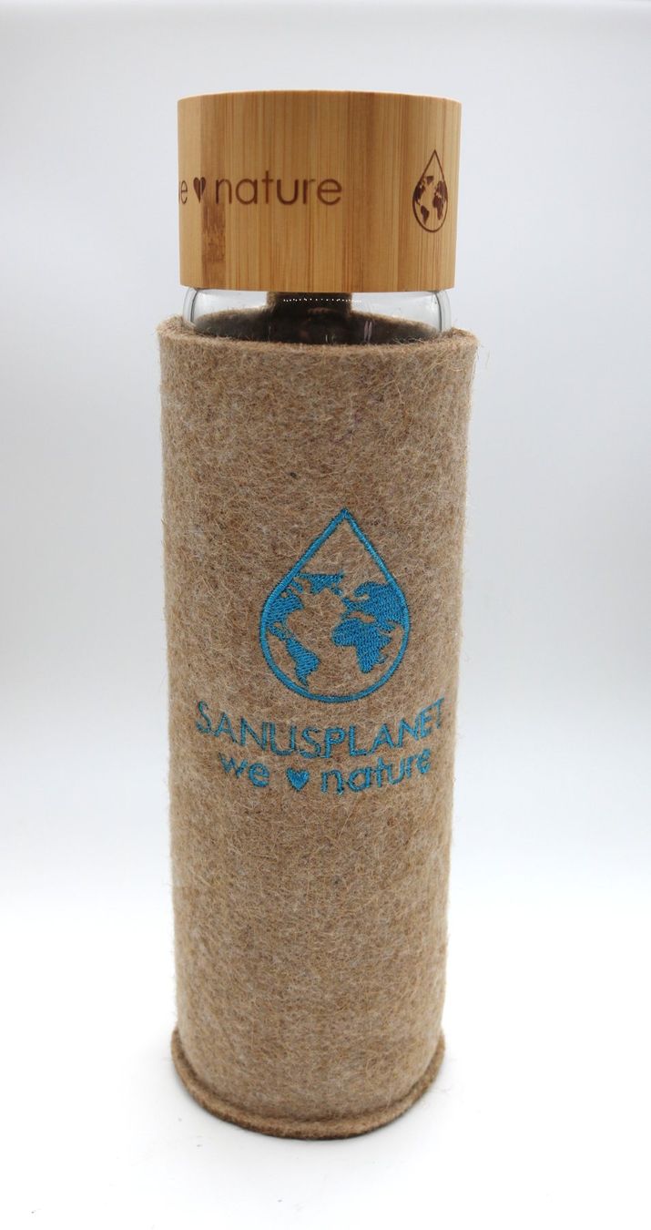 Trinkflaschen & Thermosflaschen: SANUSPLANET Glas Trinkflasche mit Memon E-Smog Schutz – Neu (gemäss Beschreibung) aus Volketswil von brockipfannenstil 2