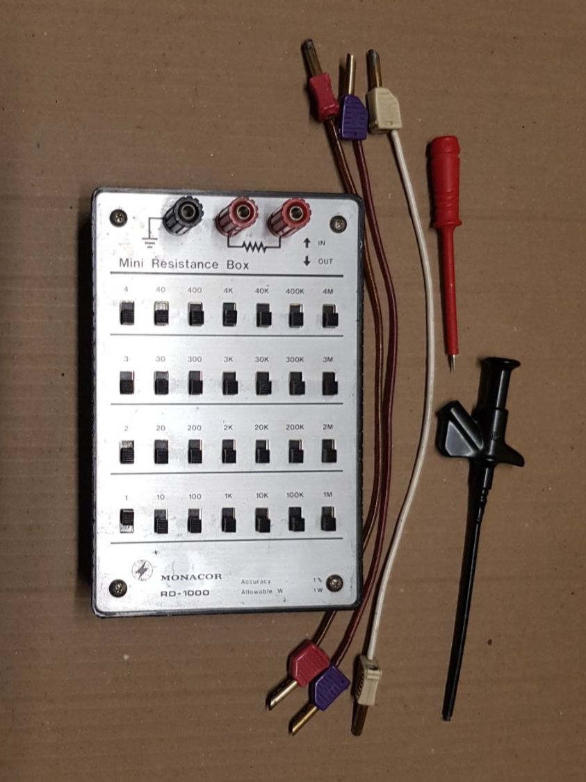 Monacor Misurare: Mini Resistance Box RD - 1000 MONACOR Widerstandsdekade – Usato da Dürnten venduto da inreb73 4