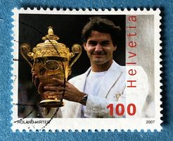 Nr.1229 GESTEMPELT Roger Federer 2007  