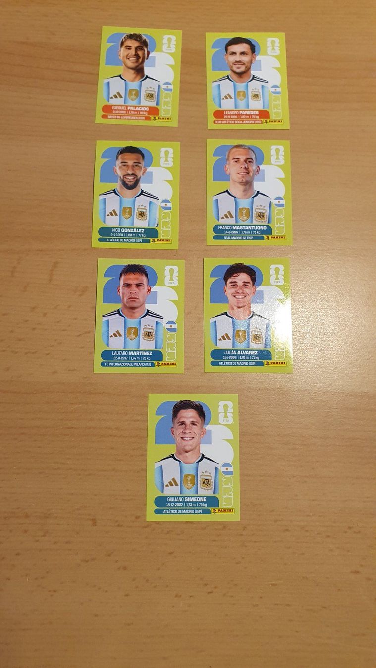 Panini Sammelbilder & Trading cards: Panini Sticker WM 2026 - ARG sieben Sticker – Neu (gemäss Beschreibung) aus Beromünster von boeggy