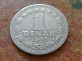 YOUGOSLAVIE  1  Dinar  1965