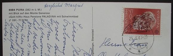 Cartes postales: PURA Blick auf den Monte Generoso – D'occasion à Jona par philajona 1