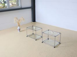 USM Haller Beistelltische aus Glas