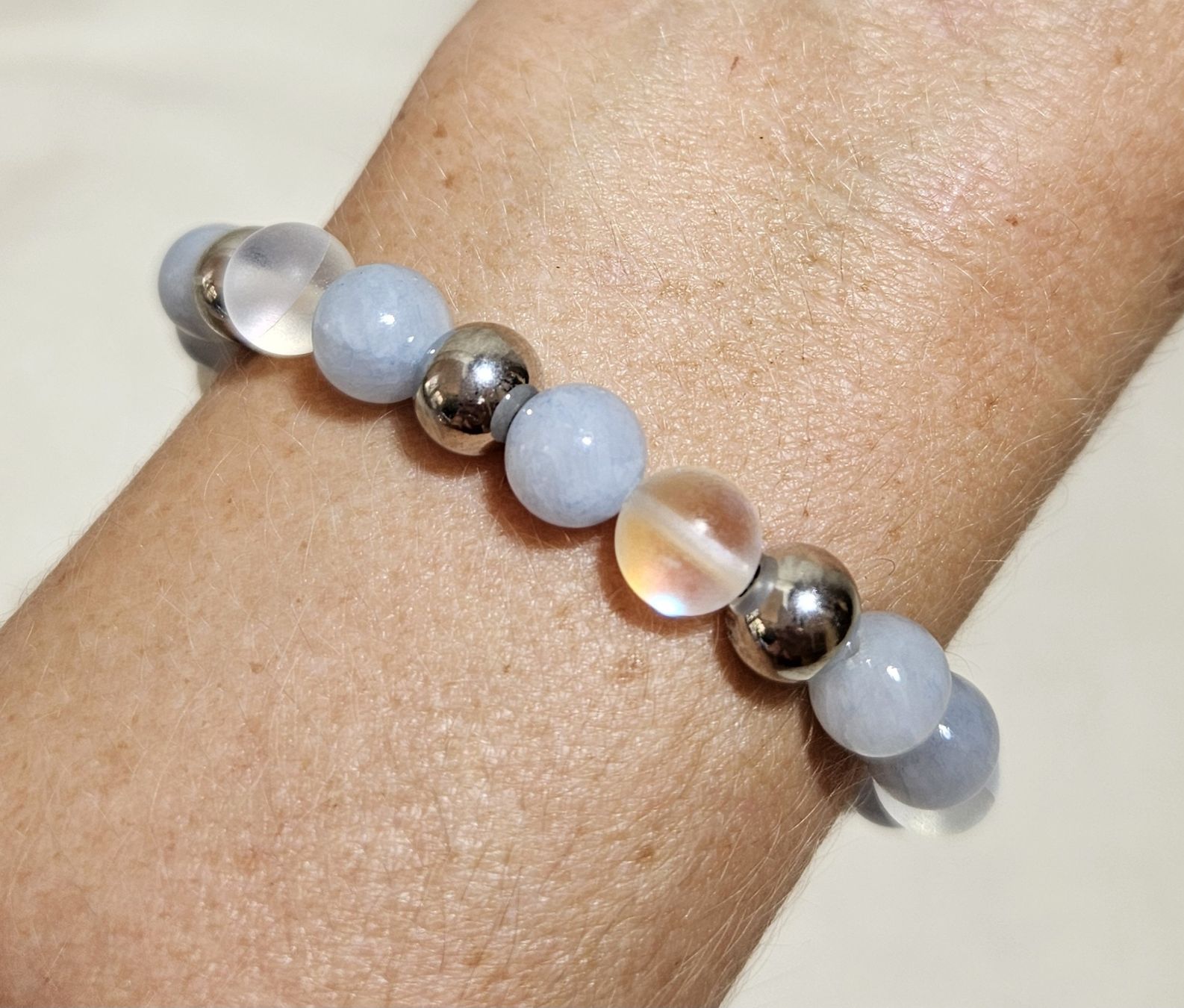 Bracciali & Braccialetti: Aquamarin Armk. - Spendenaktion – Nuovo (secondo la descrizione) da Unterkulm venduto da Nachtigall 1
