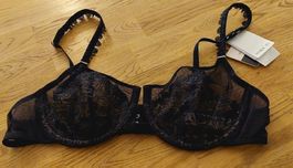 Neu!  Sexy MARIE JO BH Schwarz 80C Spitzenbesatz mit Etikett