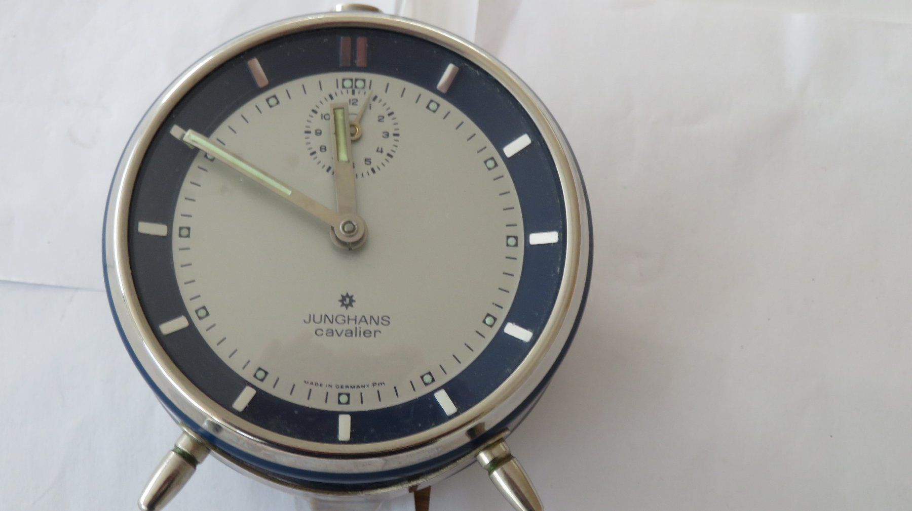 Junghans Sveglie: Wecker Junghans Cavalier Vintage um 1950 – Usato da Wetzikon ZH venduto da morda1954 1