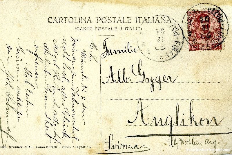 Cartoline postali: Firenze - Ponte Vecchio + 1906 – Usato da Emmenbrücke venduto da teestube 1