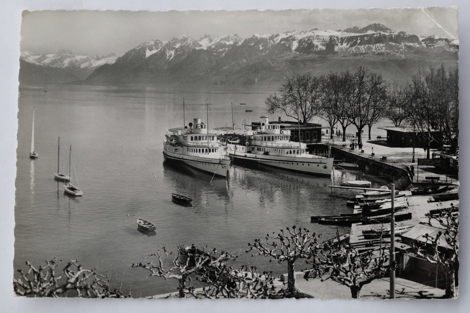 Cartoline postali: Ansichtskarte Lausanne-Ouchy 1955 – Usato da Ehrendingen venduto da nicoro50