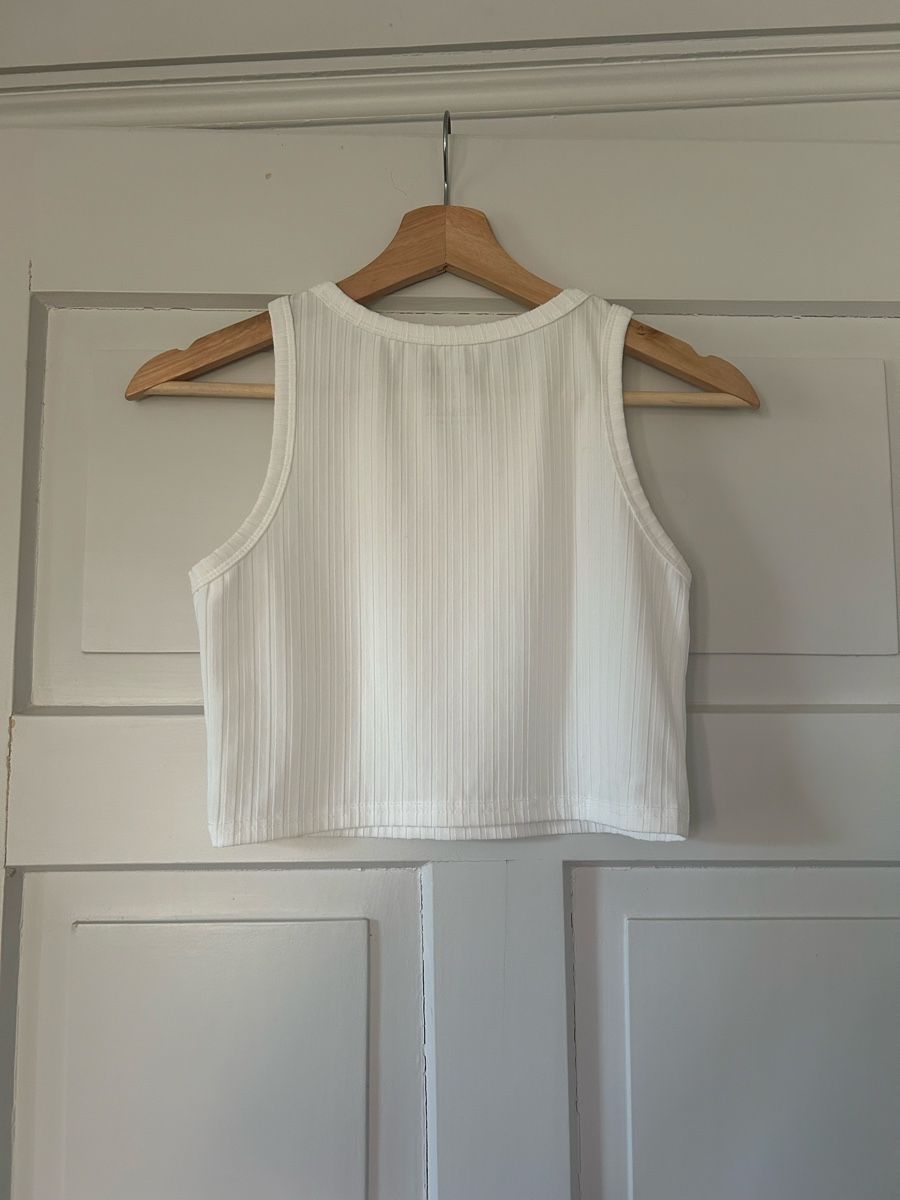 Shein Top: Sommer Tank Top, Weiss, Grösse S – Usato da Frauenfeld venduto da jae_vs6j 1