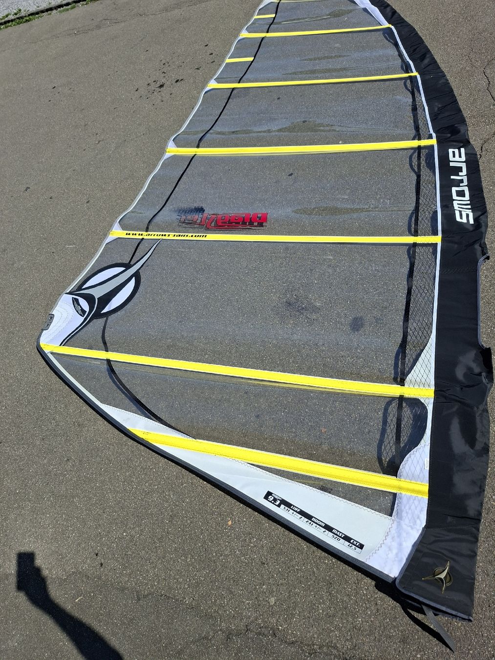 Surfen: Arrows Segel Dragster 9.3m – Gebraucht aus Fällanden von Nmustang
