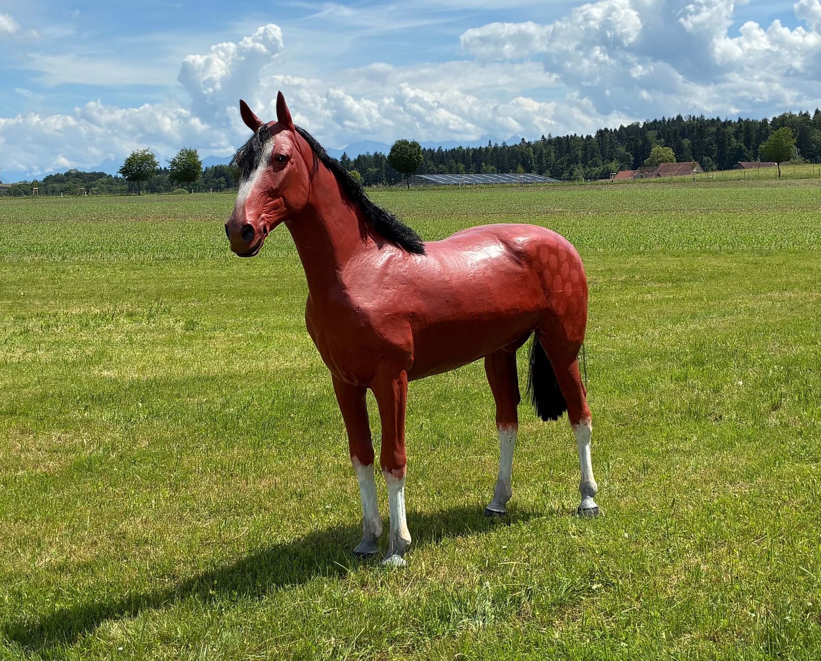 Statuette: Pferd Rot-Braun Lebensgross – Usato da Bäretswil venduto da robsonantik 6