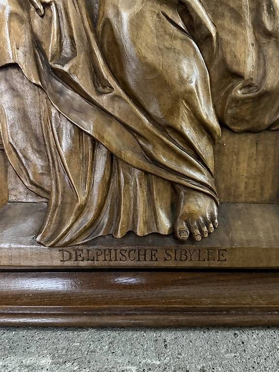 Xilografie: Holzschnitzerei, Delphische Sibylle – Usato da Luzern venduto da sunnymountain33 1