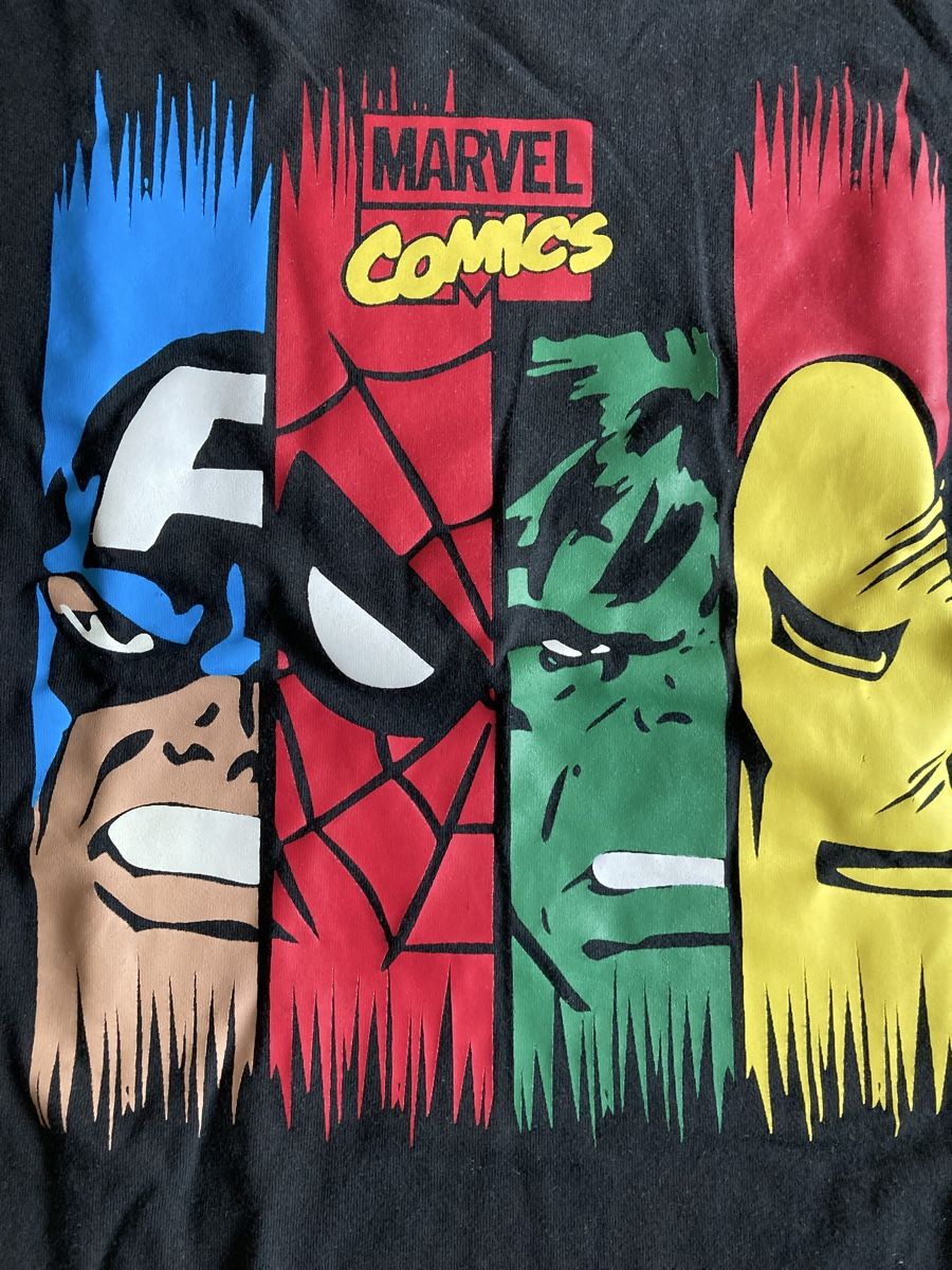 Camicie, T-shirt & Polo: Marvel T-Shirt Gr. Etwa 134 schwarz – Usato da Buttisholz venduto da Bellabusi 1