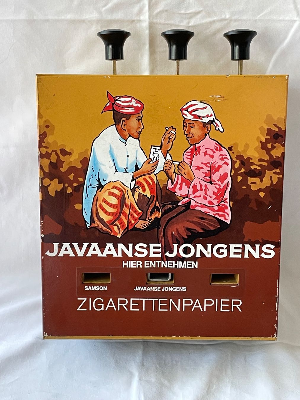 Sonstiges für die Gastronomie & Hotel: seltener Zigaretten Papier Automat Javaanse Vintage oldtimer – Gebraucht aus Mastrils von headturners 2