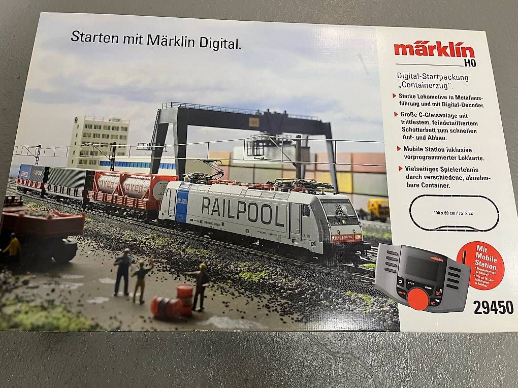 Märklin Modellini di ferrovie: Märklin Containerzug Digital 29450 Startpackung – Nuovo (secondo la descrizione) da Thun venduto da maeni007