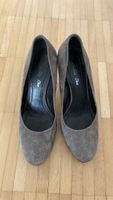 Escarpins élégants en daim gris taille 37, Made in Italy