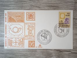 TR50 Enveloppe + Timbre Italie 1962