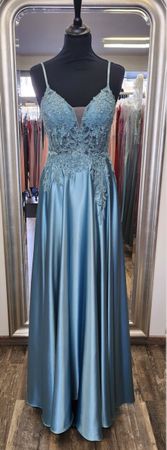 Elegantes Abendkleid mit Spitze Gr. 34