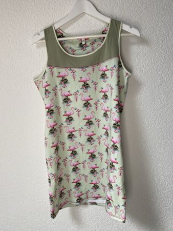 Puro4You Nachthemd Kleid, Gr. 38 mit Flamingo Muster🦩