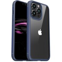 iPhone 14 Pro- Coque stylé IPAKY antichoc antiglissarde BLEU