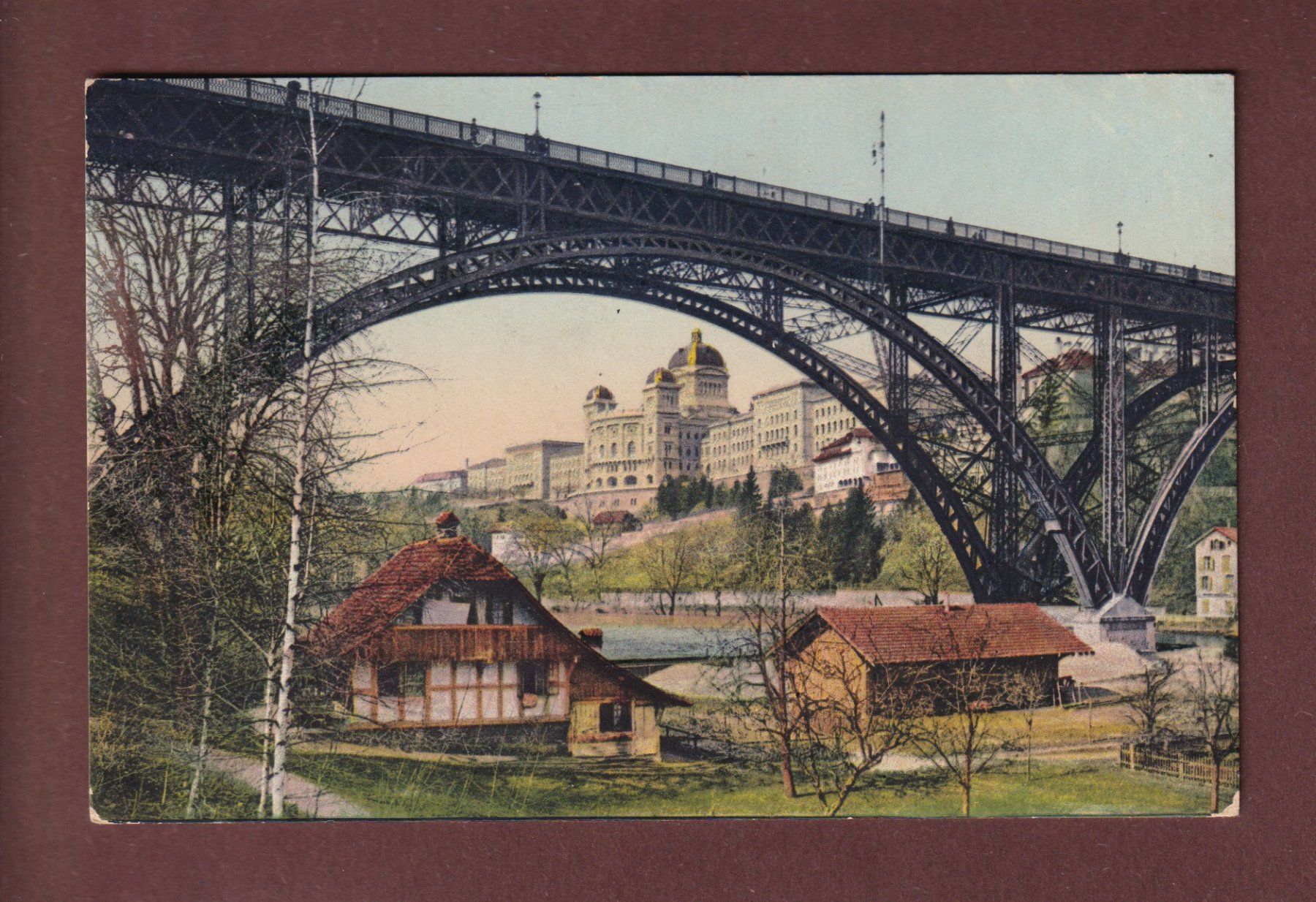 Ansichtskarten: BERN - Unter Kirchenfeldbrücke - Bundespalast – Gebraucht aus Pully von nicecards-shop