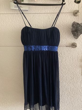 Elegantes dunkelblaues Kleid Gr. 40, von C&A