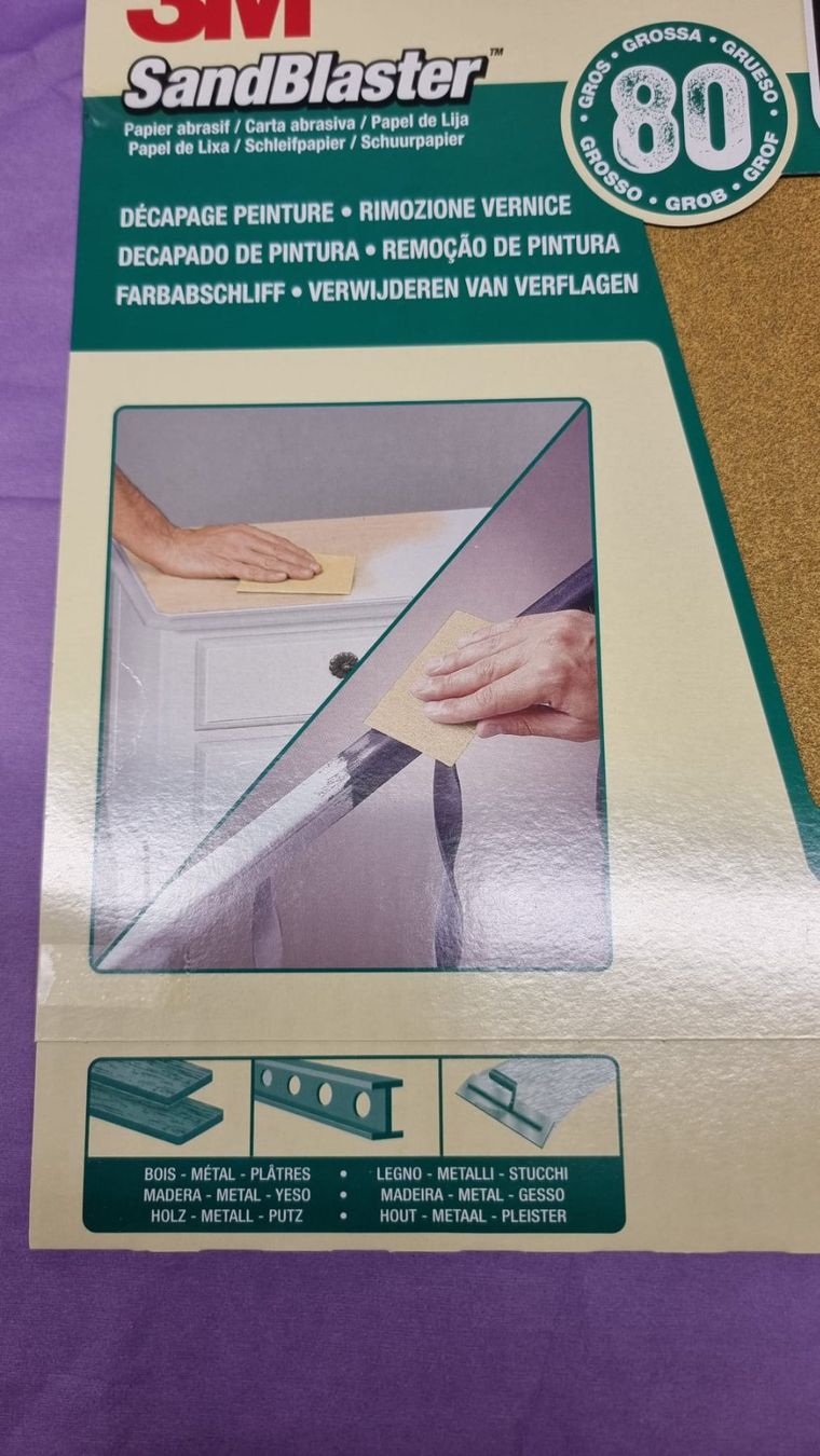 3M Alle Werkzeuge: 3M Sandblaster Farbabschliff Schleifpapier 80 Körnung – Neu und originalverpackt aus Rebstein von James-Dean 2