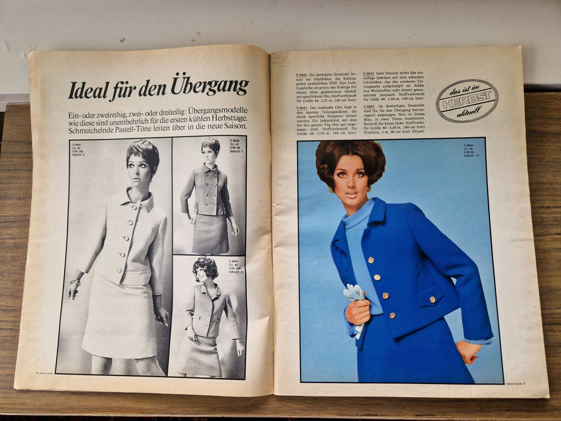 Cartamodelli: Schnittmuster Modeheft 8/1968 – Usato da Mörschwil venduto da wunderkiste44 3
