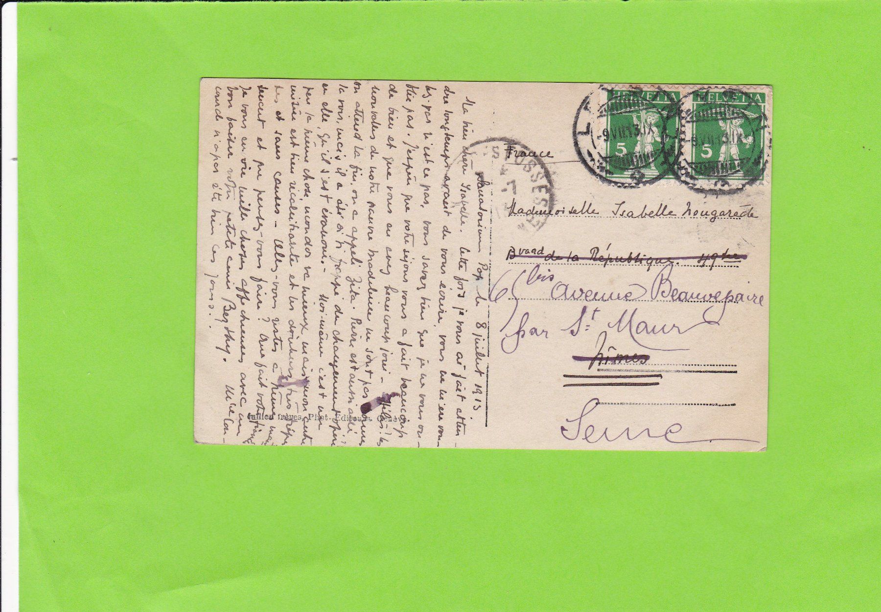Cartoline postali: Leysin – Usato da St. Peterzell venduto da neckertal 1