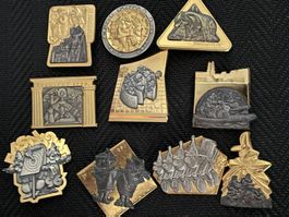 Basler Fasnachtsplaketten Goldig 1990-1999