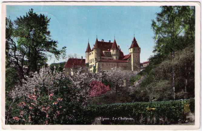 Ansichtskarten: Nyon - Schloss – Gebraucht aus Binningen von Mountainrider