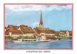 Schaffhausen am Rhein, alte Ansichtskarte