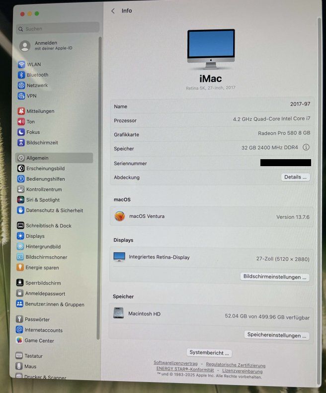 Apple PCs: iMac (27'', Mid 2017) – Gebraucht aus Zürich von ATP_Zuerich_AG 5