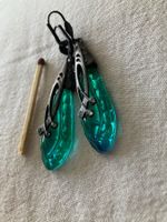 Gablonzer Ohrringe, ausnehmend schöne Farbe