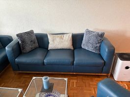 Zanotta Onda Designer-Sofa. Leder