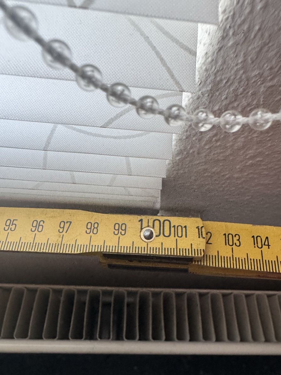 Tende da sole: 3x Plissee MHZ weiss gemustert – Usato da Cham venduto da matap1 5