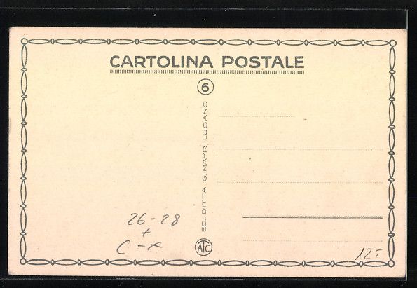Cartoline postali: AK Lugano-Antica, Via Pessina – Usato da Berlin venduto da bartko-reher 1