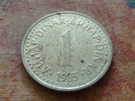YOUGOSLAVIE  1  Dinar  1983  (P)