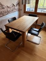 Massivholz Esstisch aus echter Eiche, 160x90cm, Top Zustand