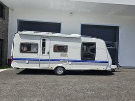 Wohnwagen Hobby Excellent mit Queensbett,Klima,Mover!
