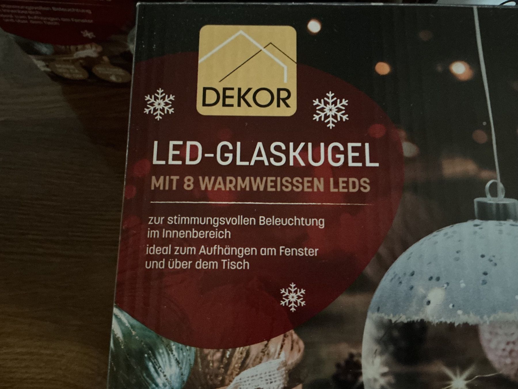 Tutte le decorazioni: LED-Glaskugeln, 3er Set, 8 warmweisse LEDs, Timer, – Nuovo (secondo la descrizione) da Gretzenbach venduto da Winery 2