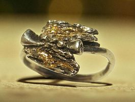 Fairystyle Ring Silber mit Goldakzenten, Gr  55