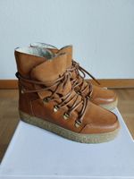 Pavement Damen Schuhe/Winterstiefel, Leder und 100% Wolle